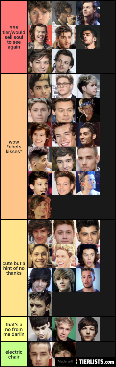 ranking 1D hairstyles