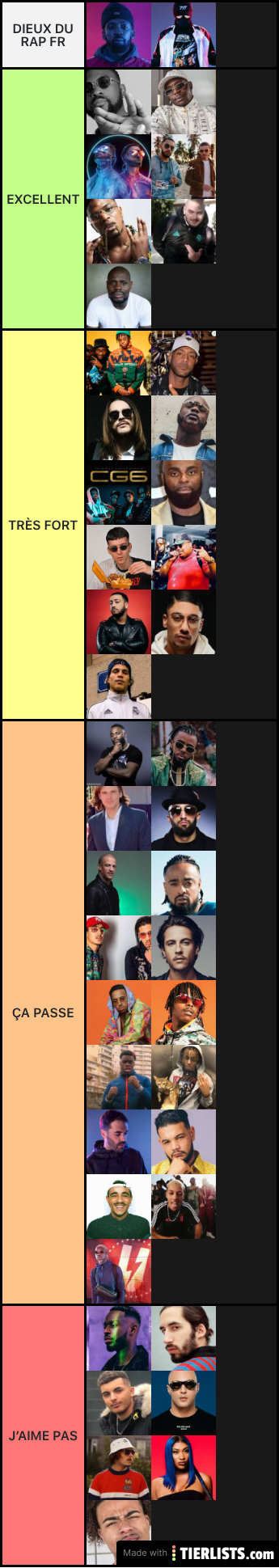 Rap fr list