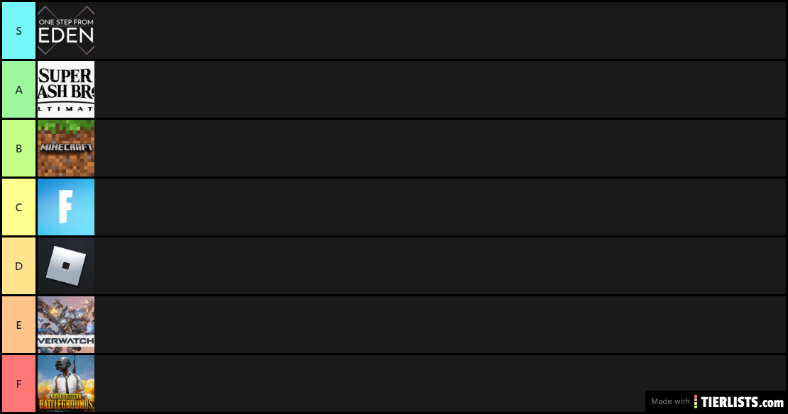 ReCreated Best games to Worst games
