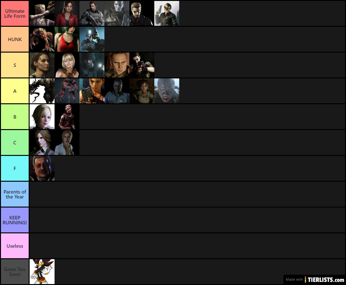 resident evil characters