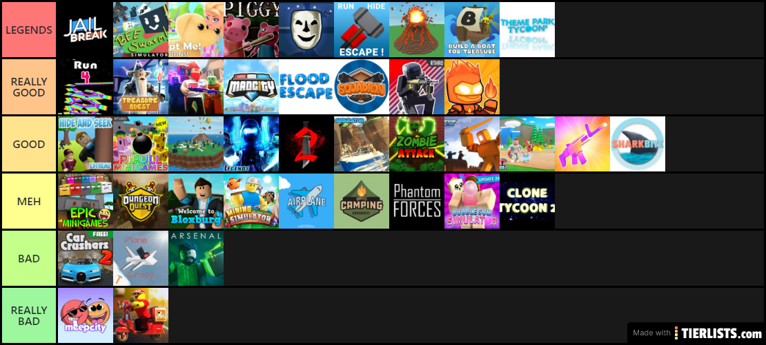 Roblox best and worst games