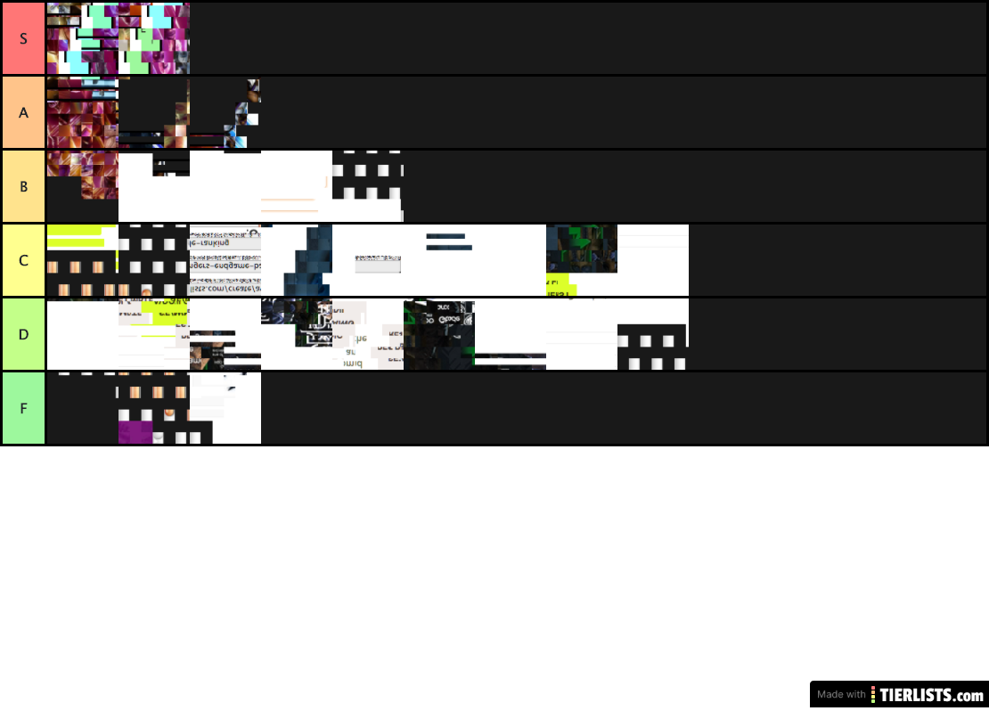 Ryan tier list