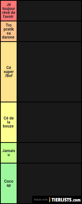 Sa mère c'est ma 1er tier list