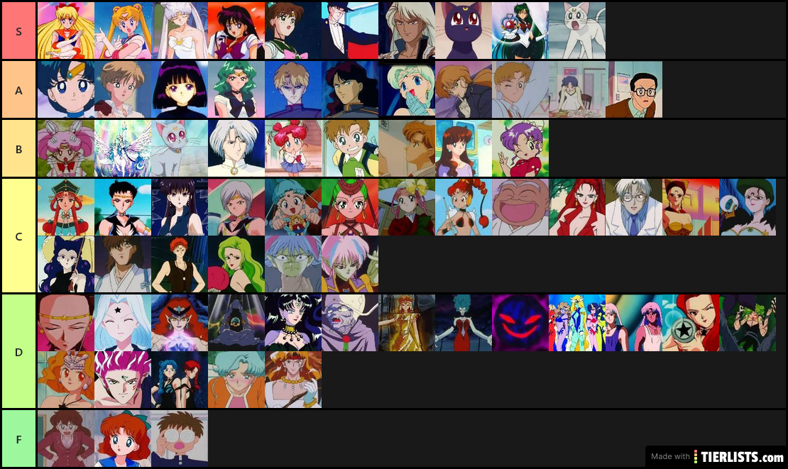 Sailor Moon Tier List