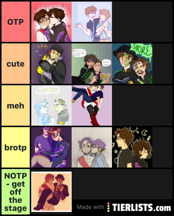 sanders sides ship tier list