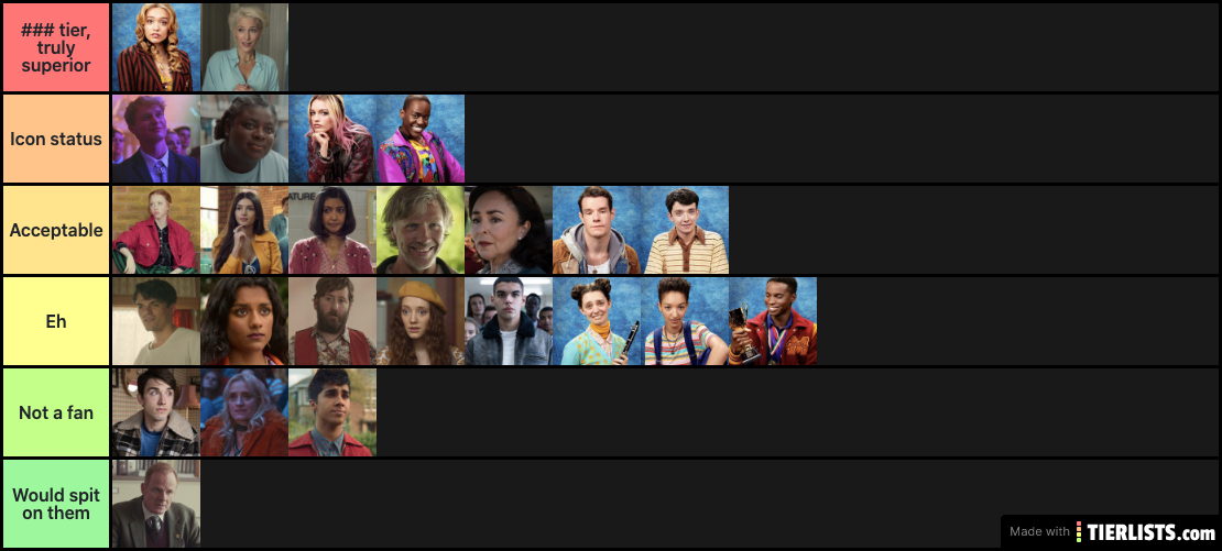 Sex Education Tier List