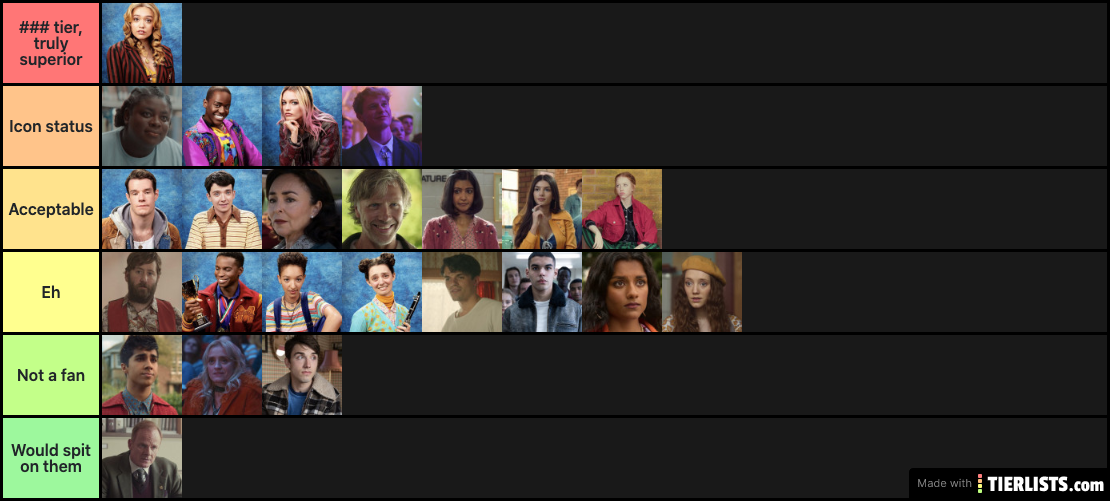 Sex Education Tier List