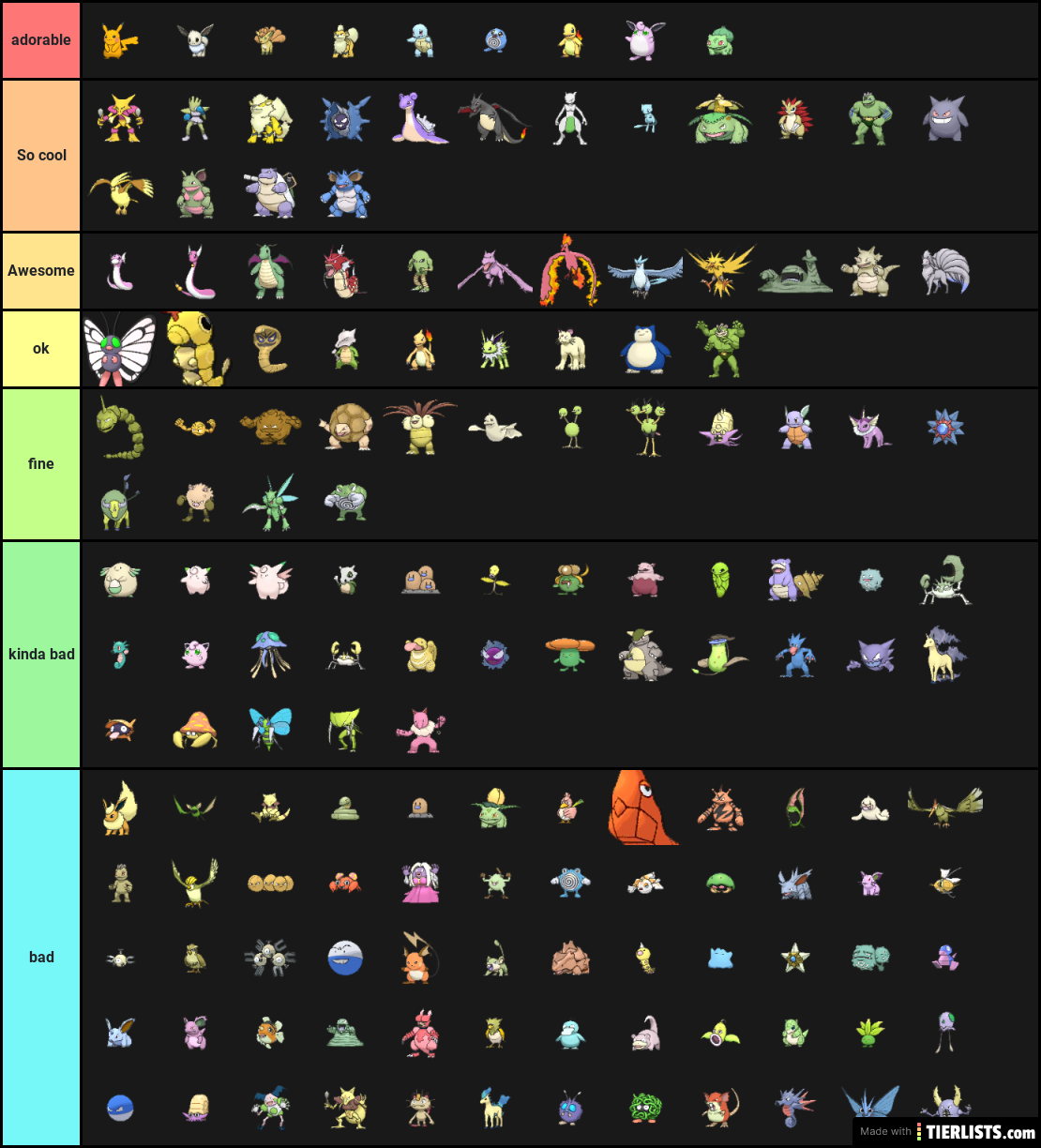 shiny pokemon teir list