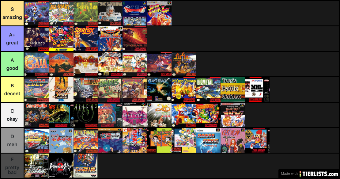 snes games3567