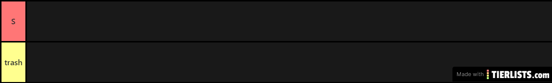 solo habia tier S