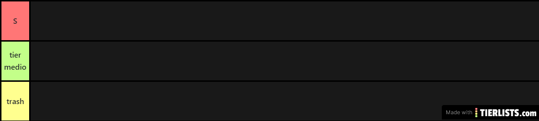 solo habia tier S