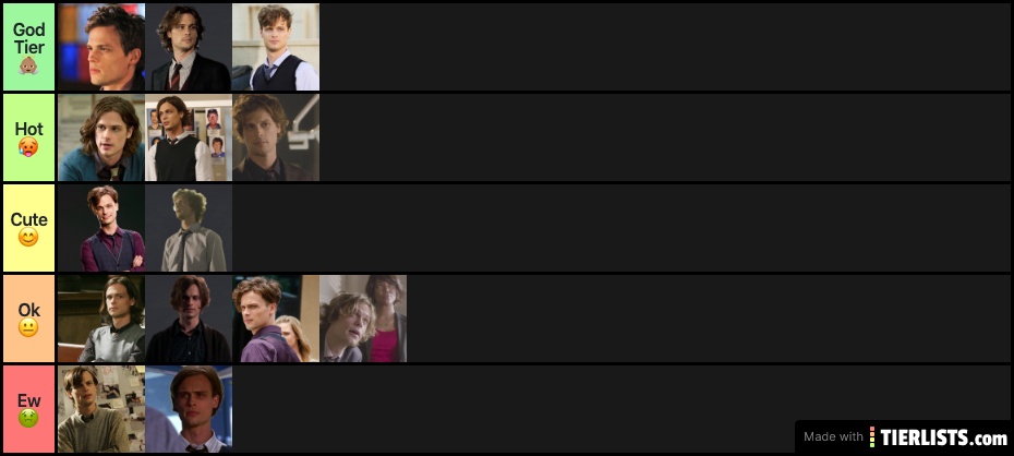 Spencer Reid Hairstyles Tier List