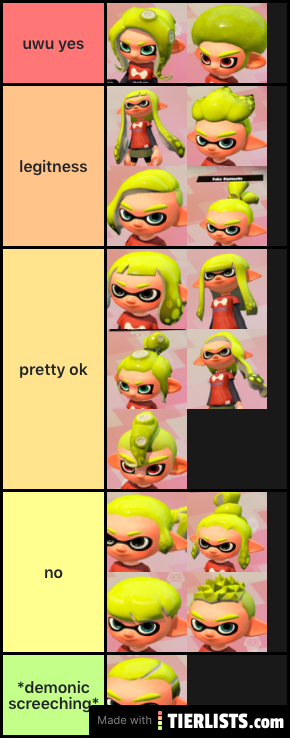 Splatoon Haircuts