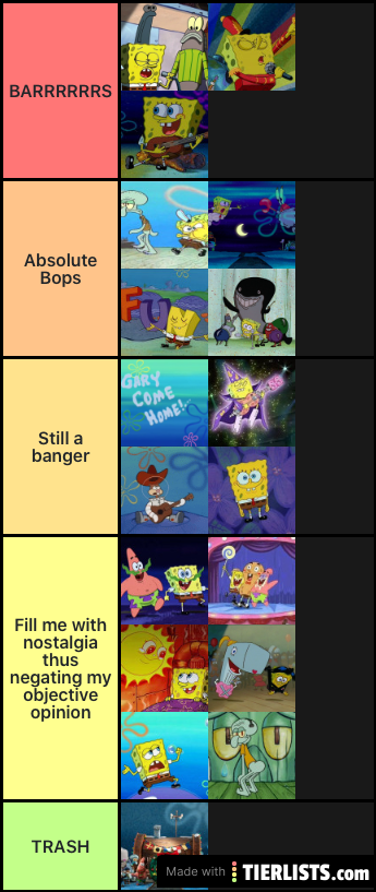 Spongebob songs