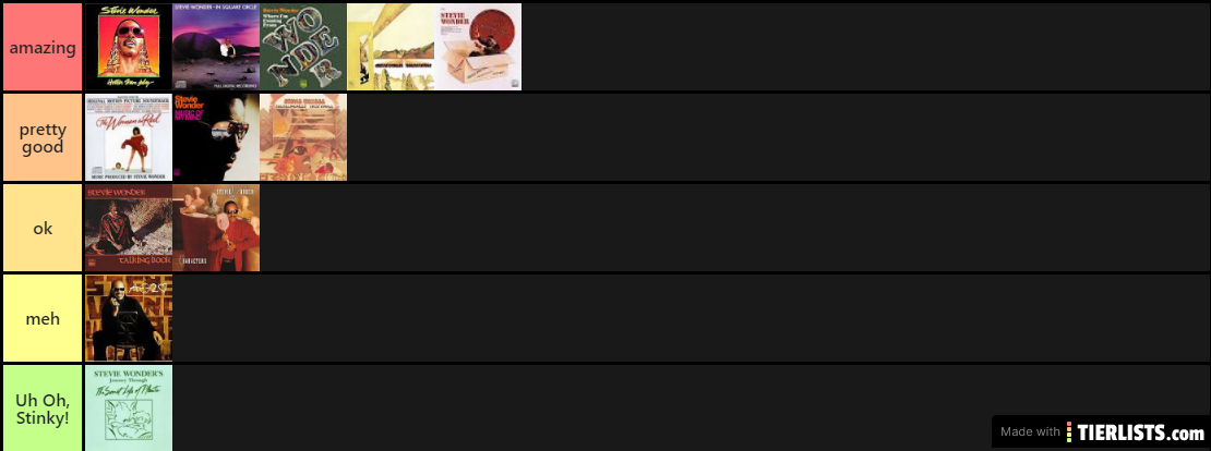 Stevie boi albums ranked