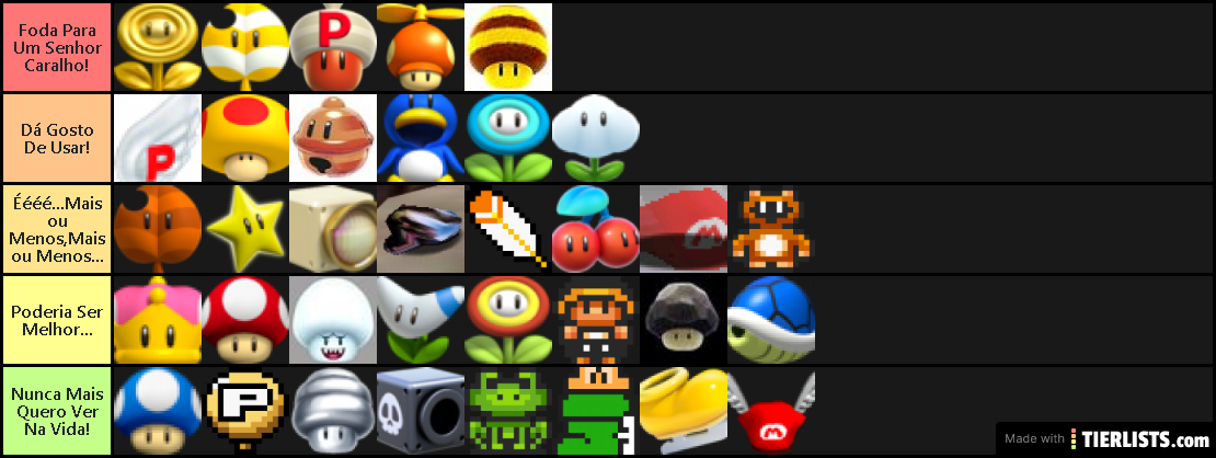 Super Mario Power-Up Tier