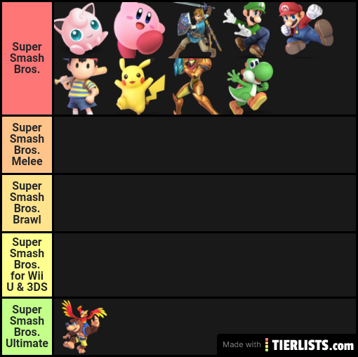 Super Smash Bros. Character origins