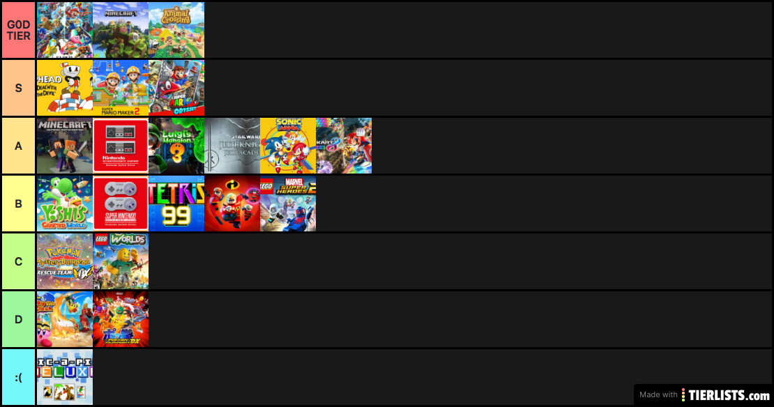 switch games tier list