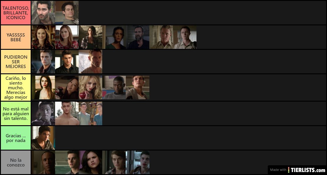 Teen Wolf Final Tier List