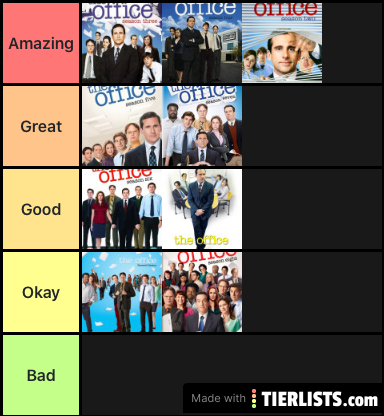 The Office seasons ranked