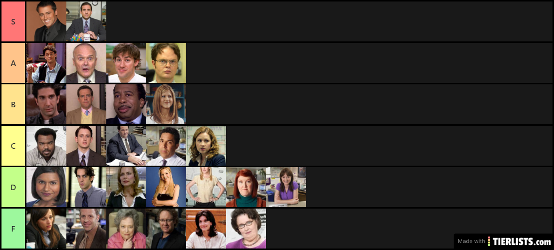 The Office/Friends Rankings