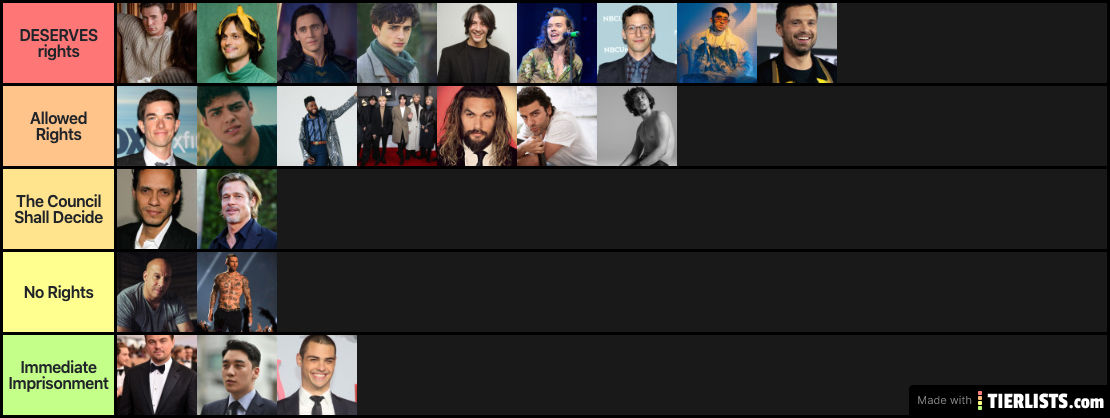 The only men that deserve rights