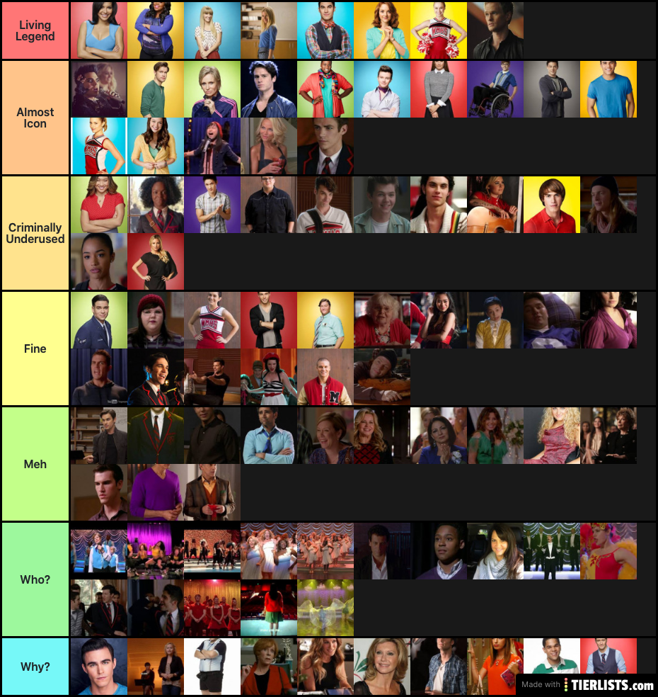 The Ultimate Glee Tier List