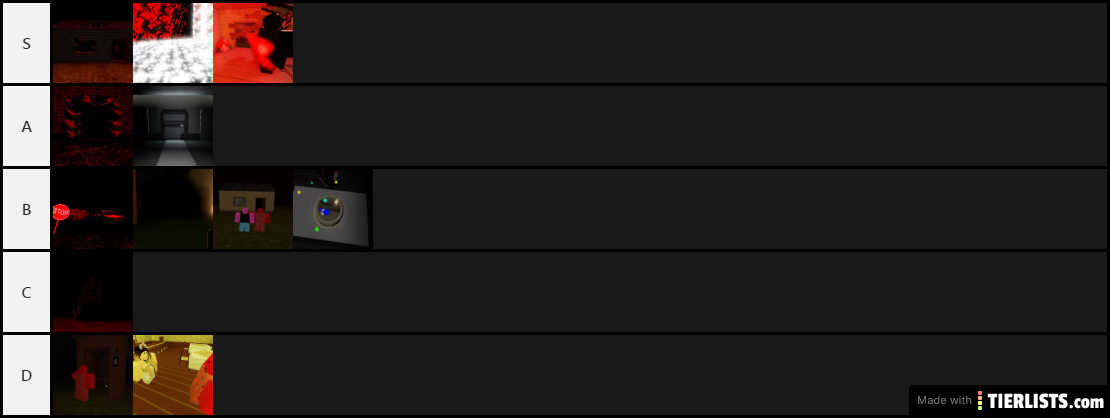 TheOn_eYouFear Tier list