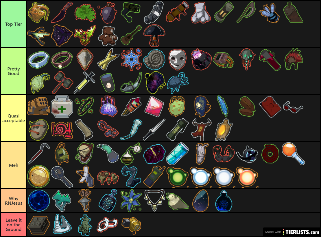 Tier List 9/30