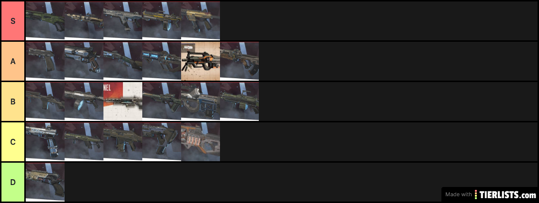 Tier List Apex Legends Arme Saison 4