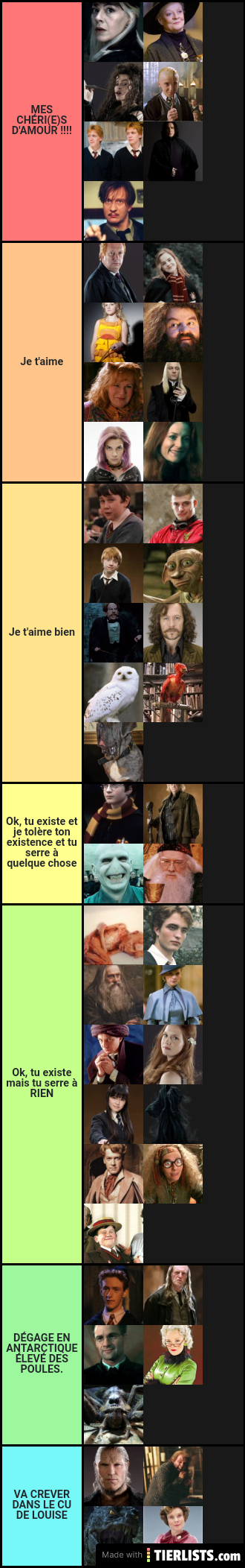 Tiere list Harry Potter