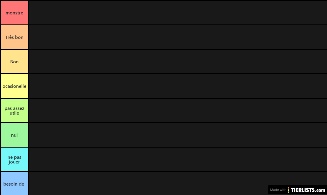 tierlist console saisons 3