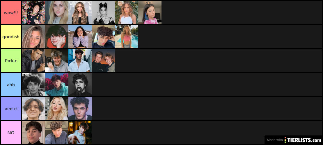 tiktok tier list