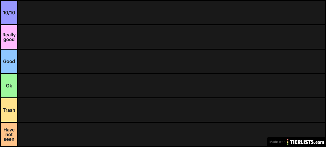 Tv Show Tierlist