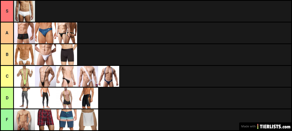 Underwear tier list