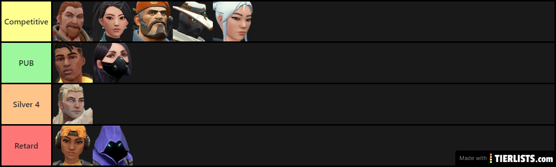 VALORANT list (jett main)