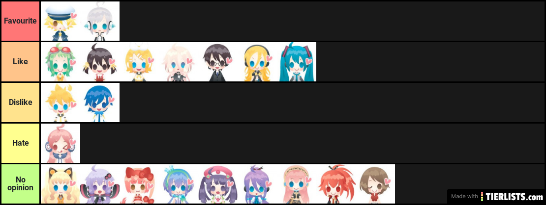 Vocaloid listt