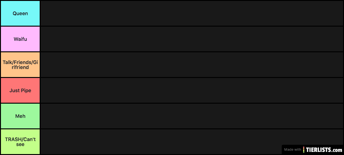 Waifu Tier List Meep