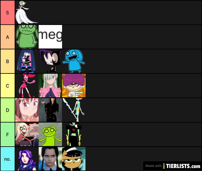 waifu tier list v1 (nov 2 2019)