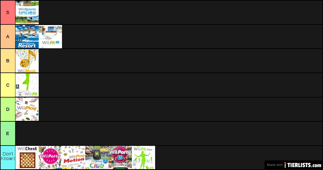 Wii (series) games