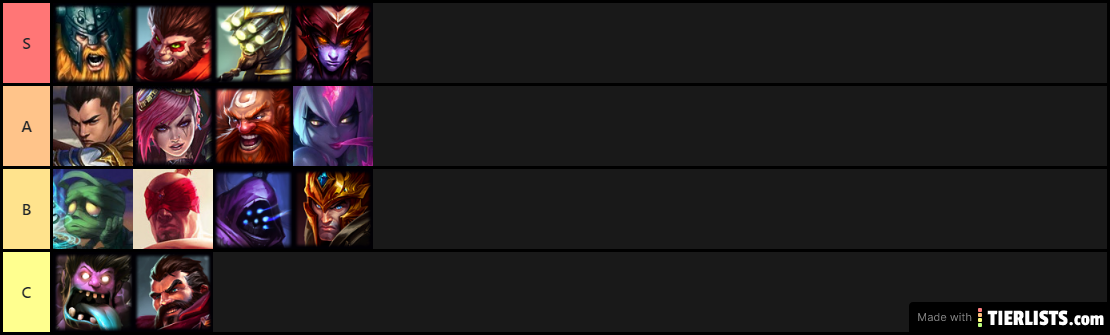 wild rift tierlist jungle