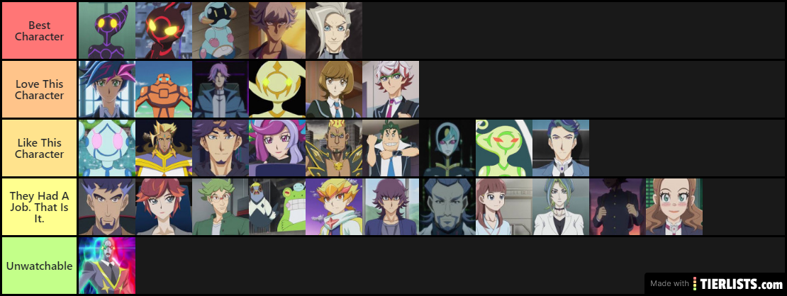 Yu-Gi-Oh Vrains Character Tier List